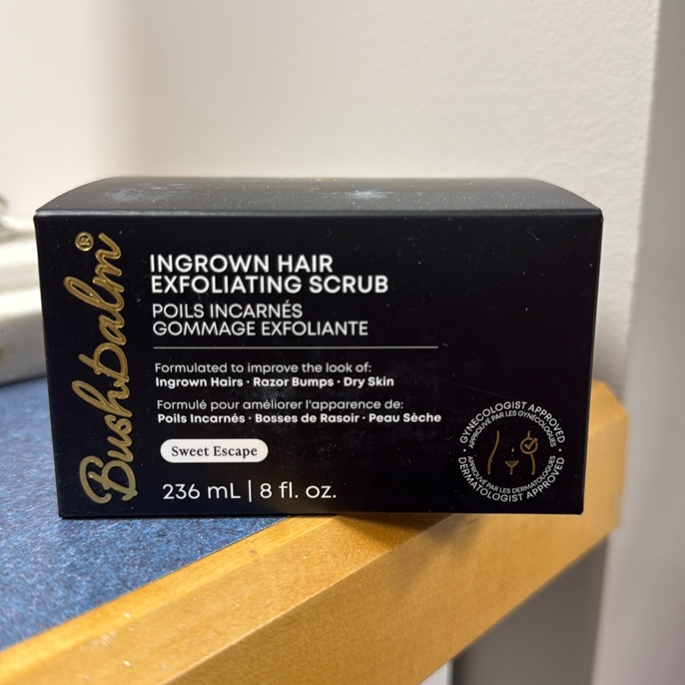 Bush balm Ingrown Hair Exfoliating Scrub Sweet Escape 8 FL. OZ. / 236mL‎ - NEW